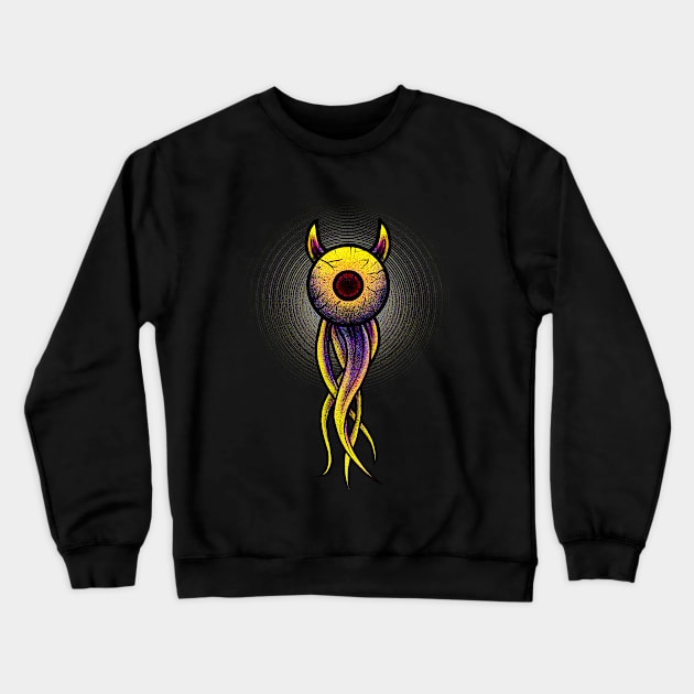 Eyeball evil Crewneck Sweatshirt by Tuye Project